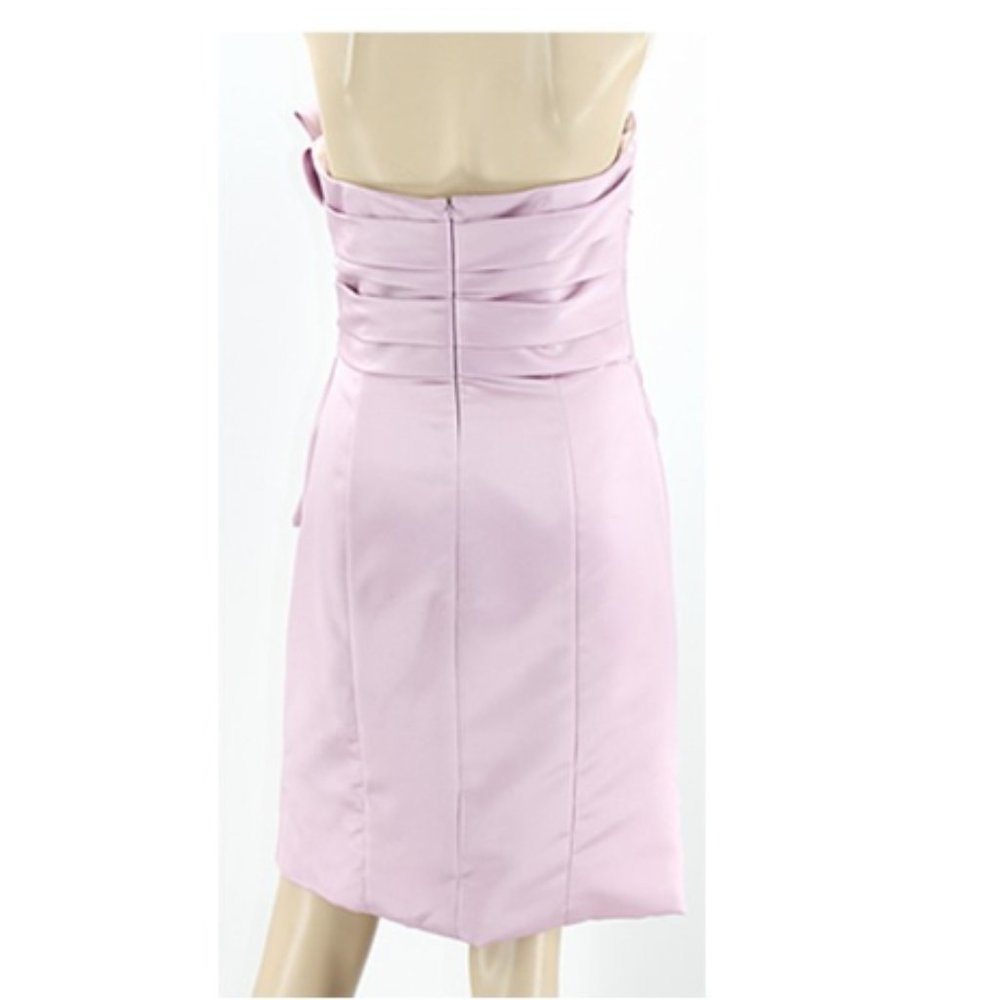 Light Pink Satin Cocktail Dress